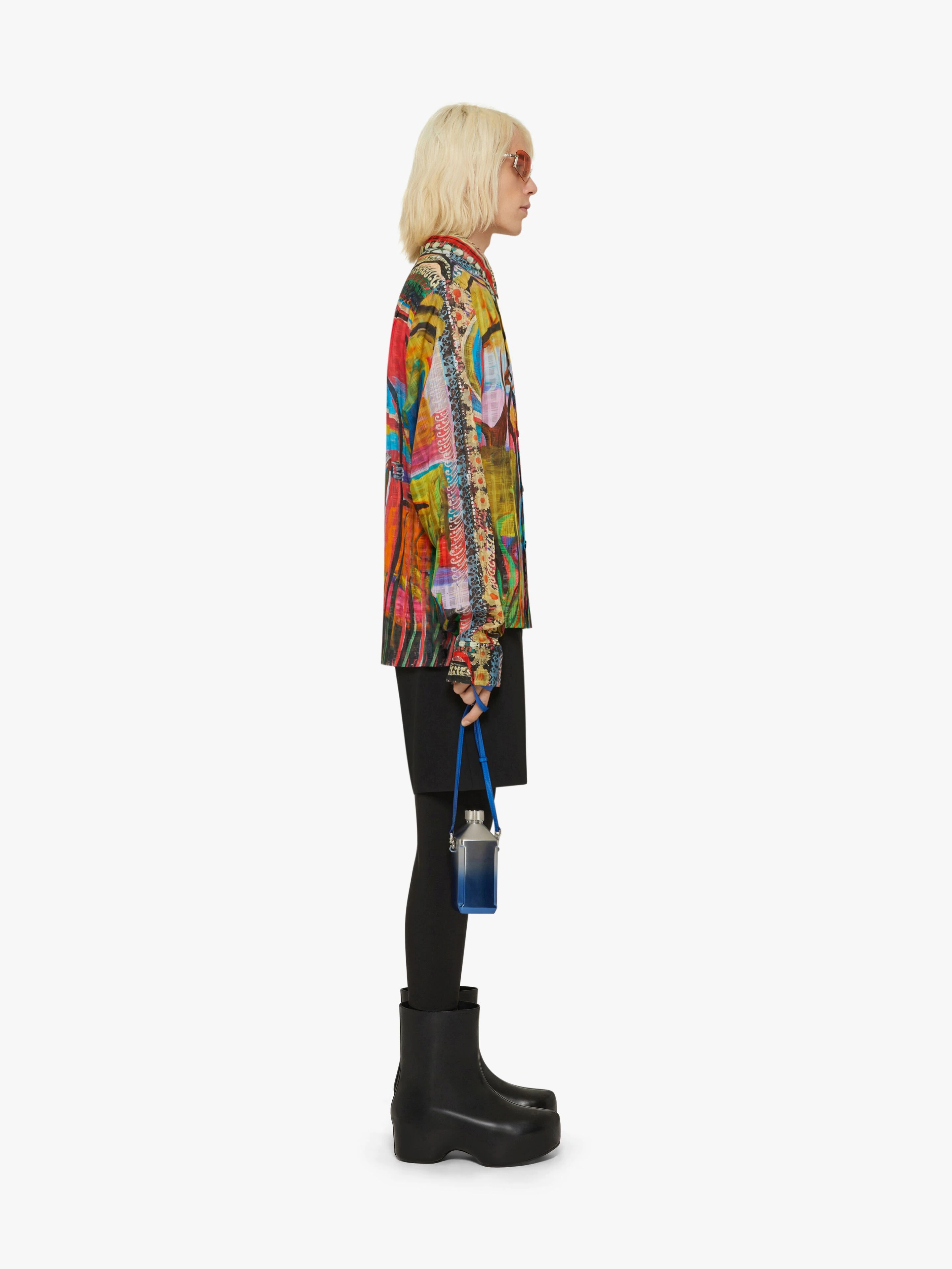 OVERSIZED SHIRT IN COTTON WITH REAPER PRINT - 3