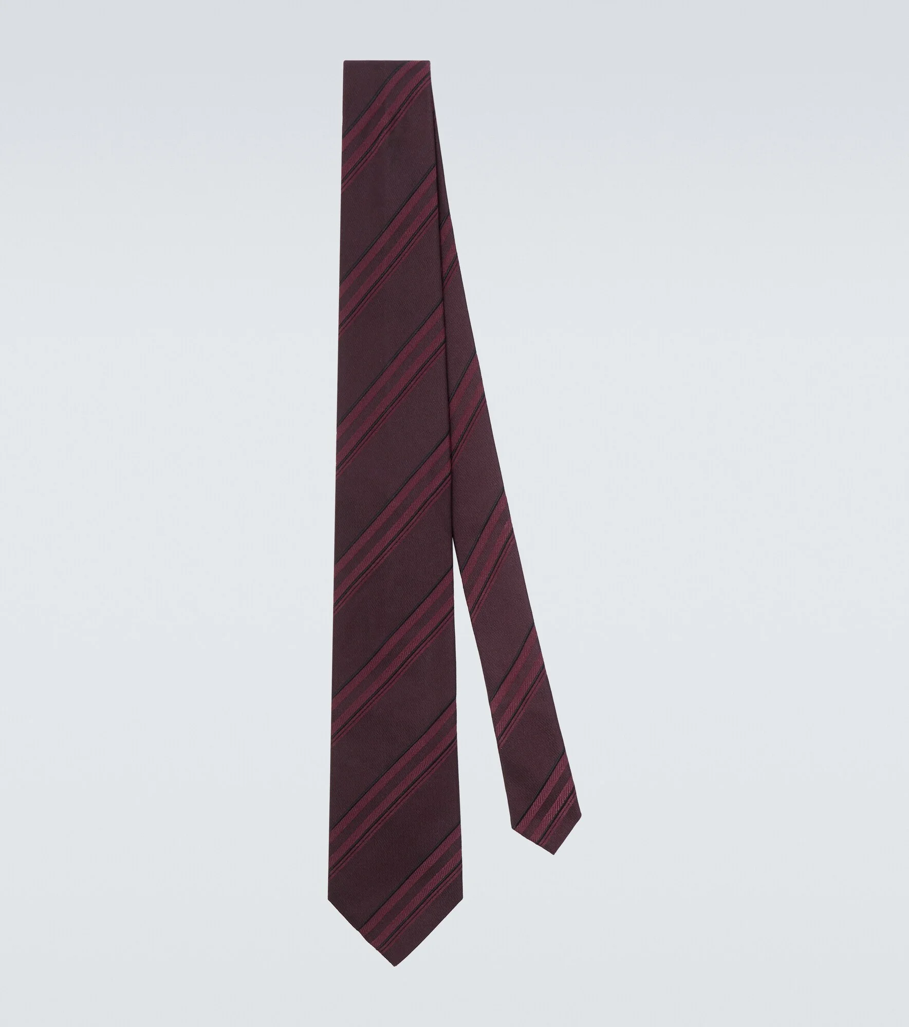 Striped silk tie - 1
