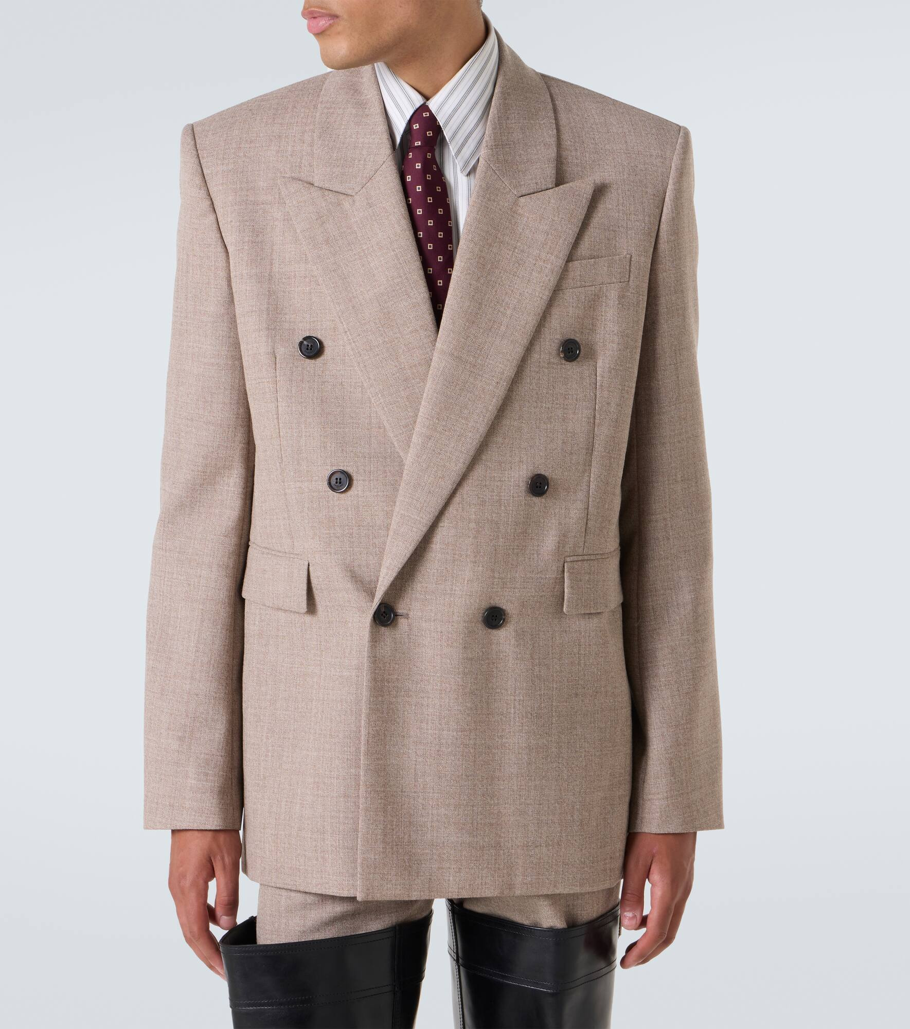 Wool suit jacket - 3