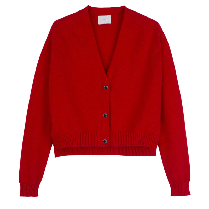 Cardigan Red - Knit 1