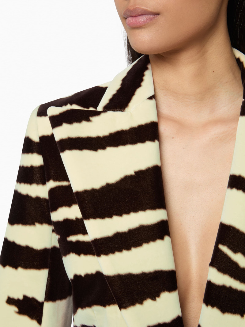Zebra-Print Tailored Blazer 3