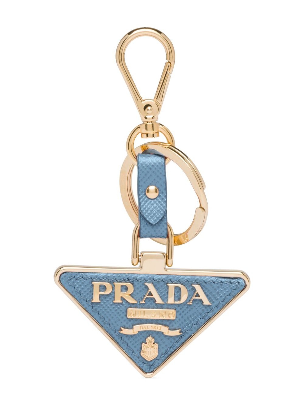 Saffiano leather keychain - 1