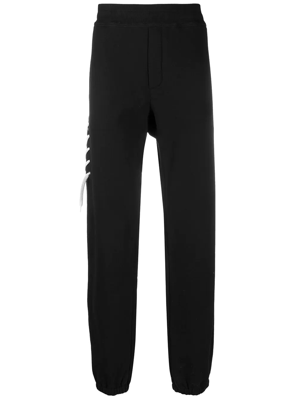 contrasting laced track pants - 1