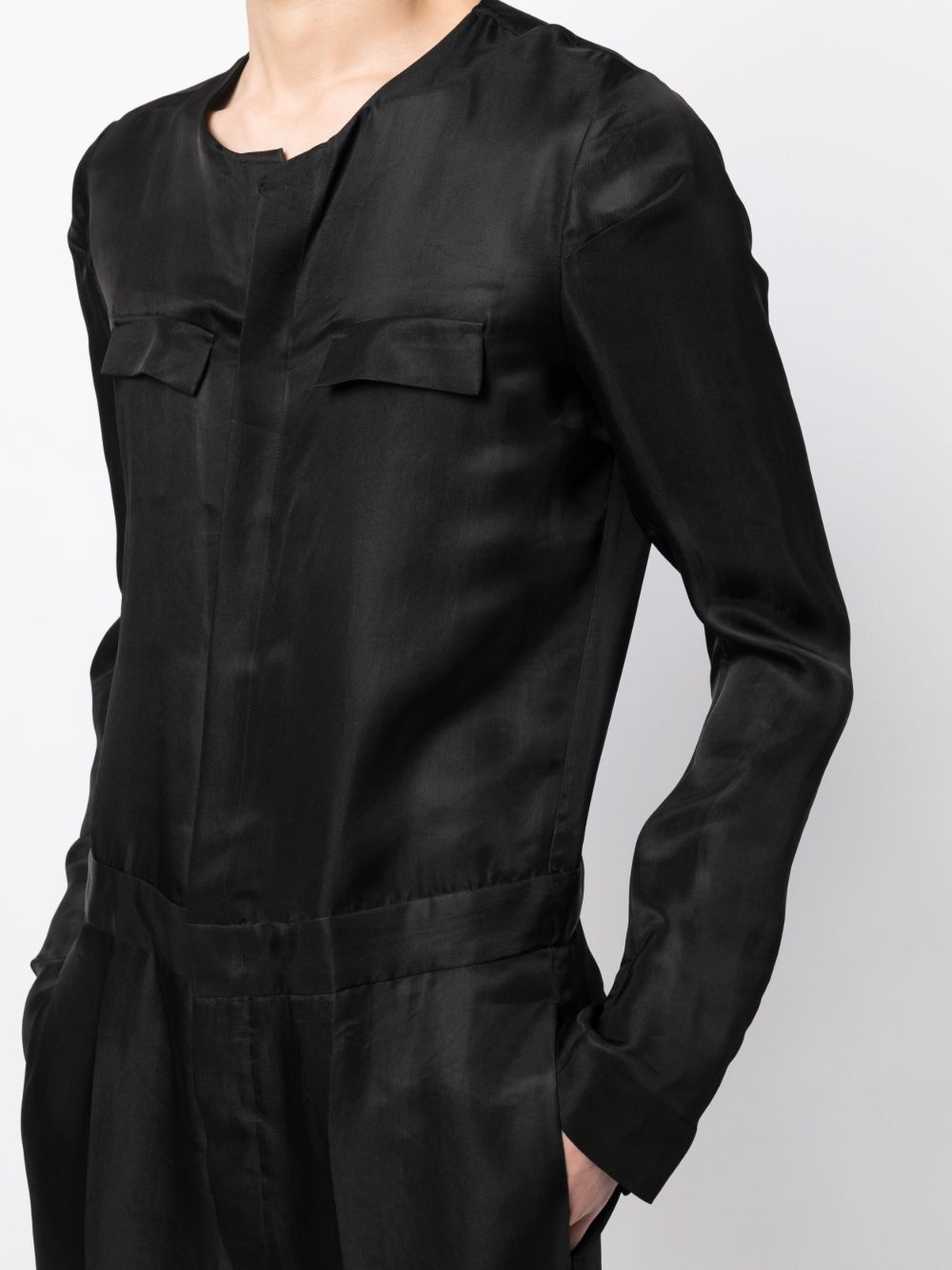 satin-finish jumpsuit - 5