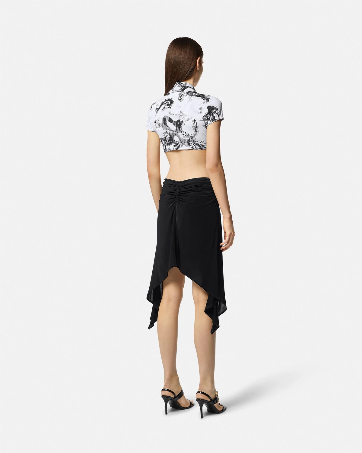 Watercolor Couture Cutout Shirt Dress - 4
