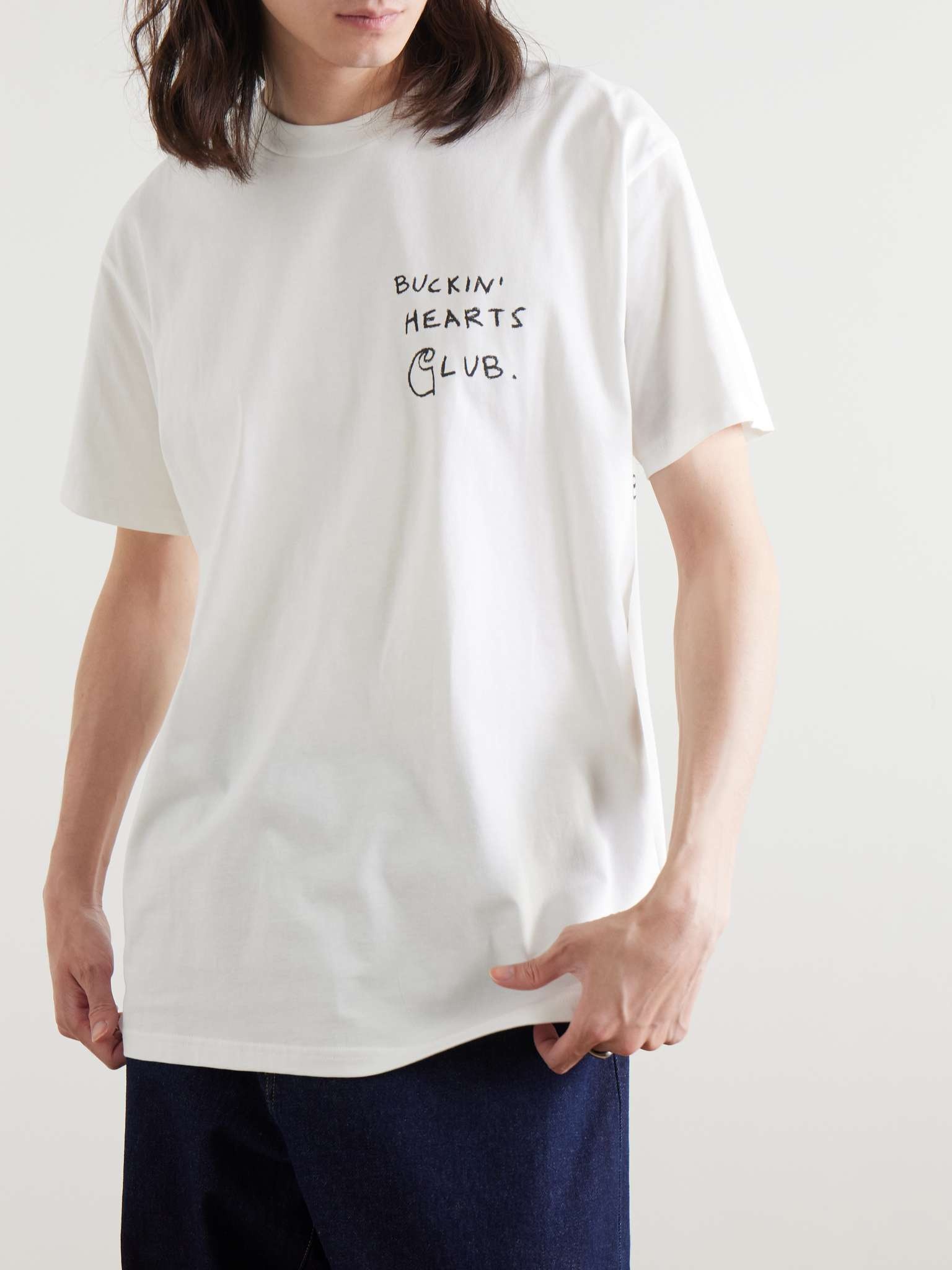 + Pepe Tirelli Printed Cotton-Jersey T-Shirt - 3