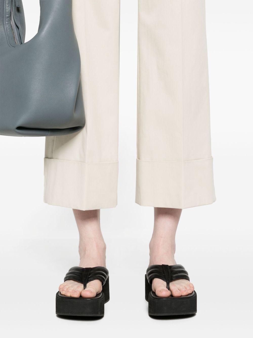 mid-rise cropped trousers - 5