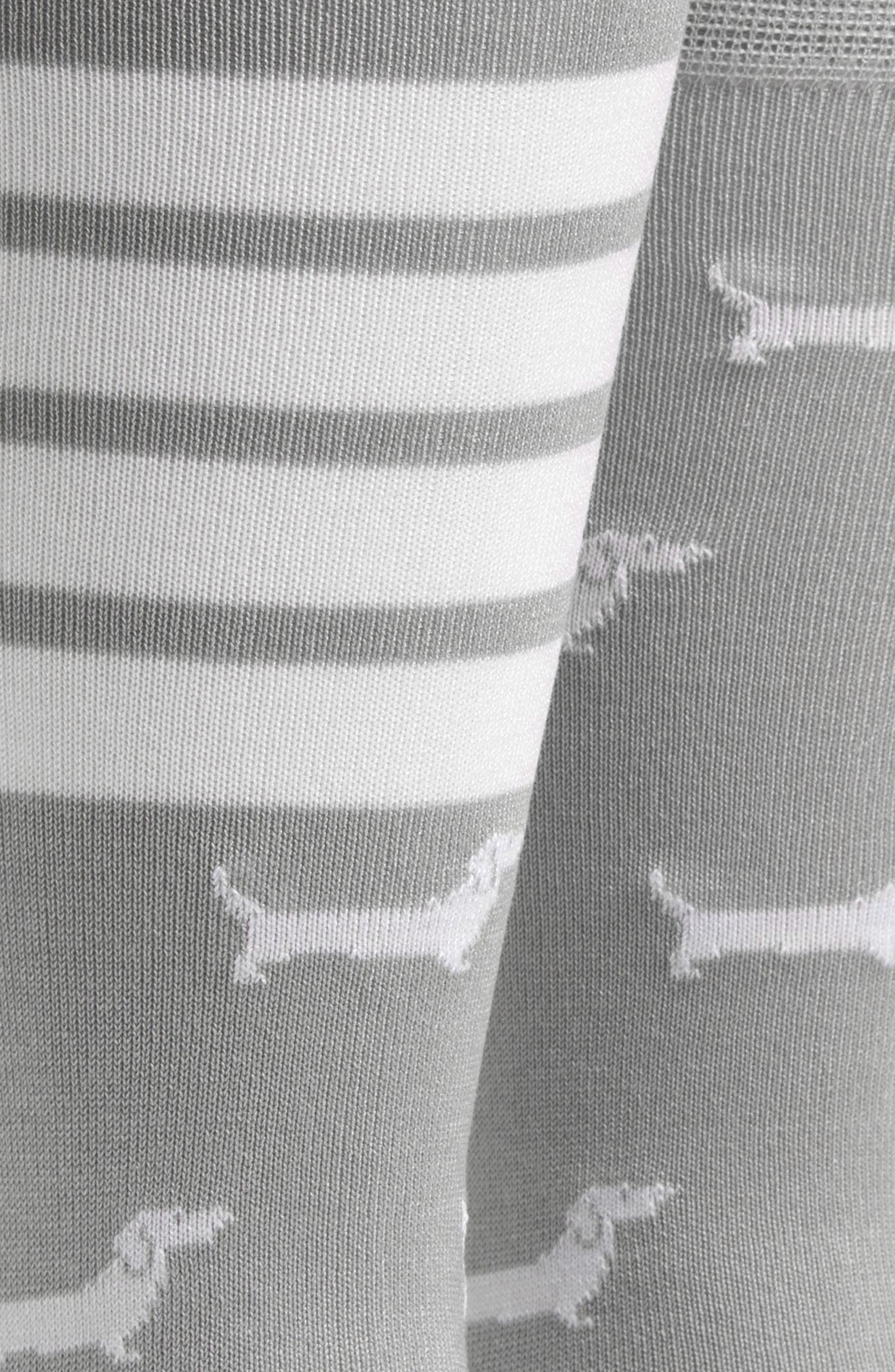 Thom Browne 4-Bar Hector Jacquard Crew Socks in Light Grey at Nordstrom - 4