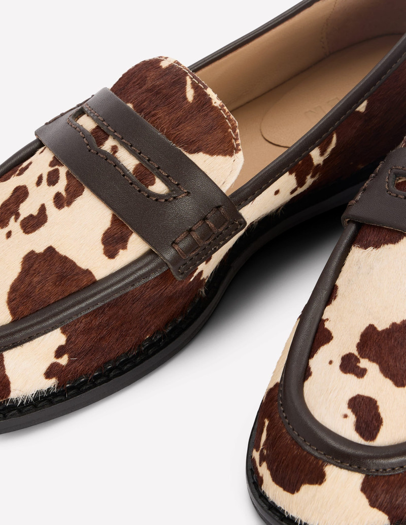 Nya Penny Loafers-Brown/Ivory 6