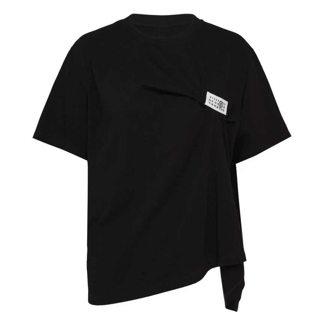 Basic Cotton Short Sleeve Top - 1
