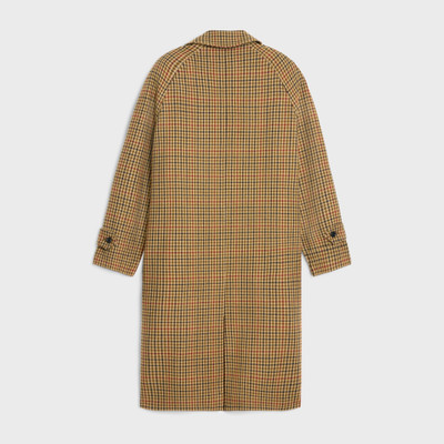 CELINE mac coat in checked wool outlook