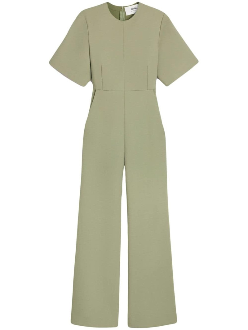 short-sleeve wool jumpsuit 1