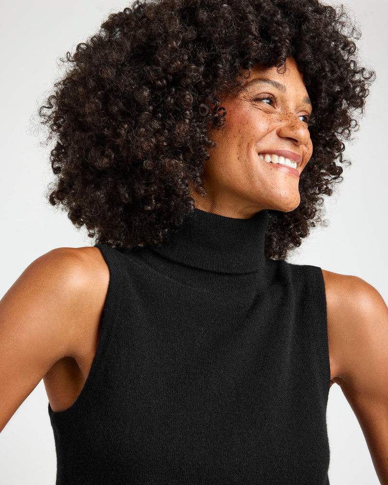 Tori Cashmere Turtleneck Tank 3