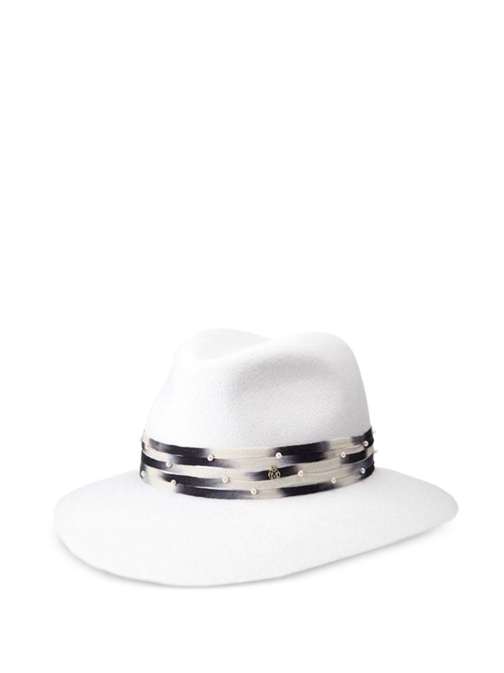 pearl-embellished hat - 2