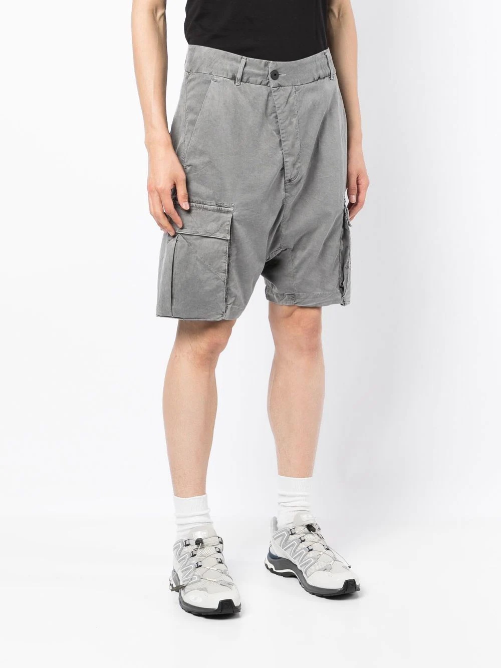 off-centre cargo-shorts - 3