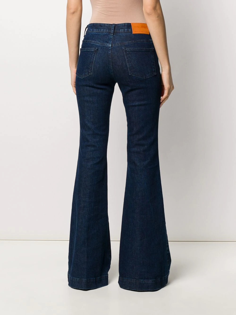 side logo flared jeans - 4