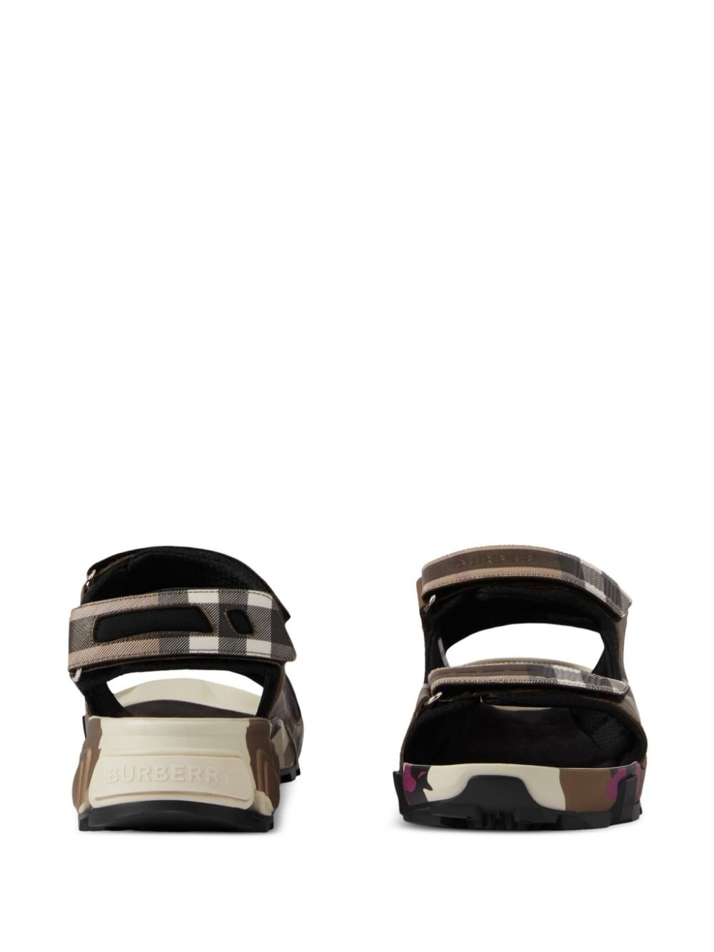 Arthur check-pattern sandals - 4