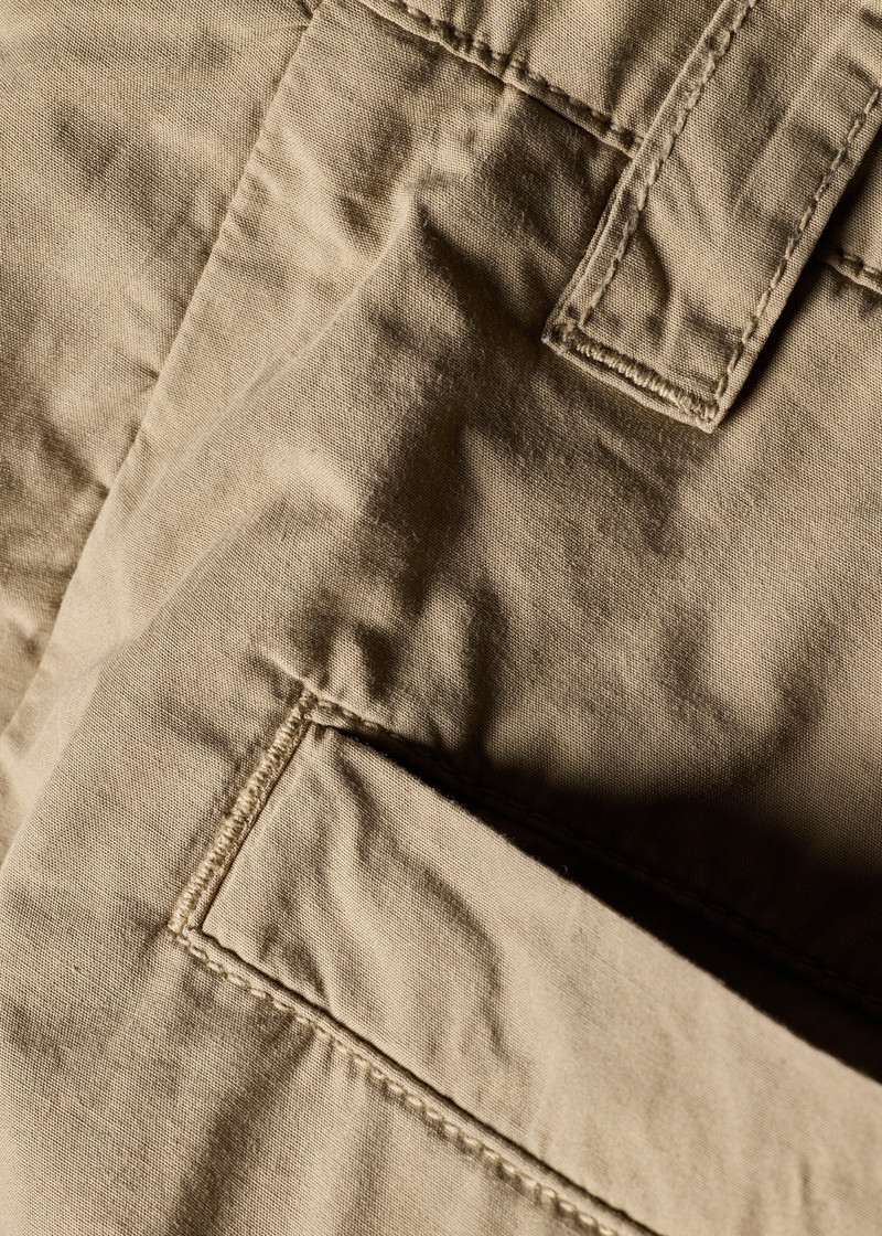Relaxed-Fit Stone Cotton Chinos 6