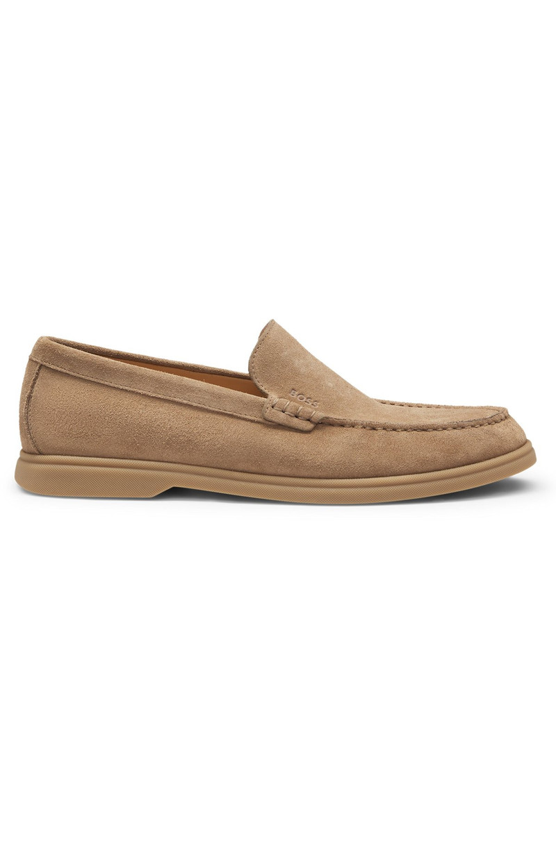 SUEDE LOAFERS WITH CONTRAST OUTSOLE 1