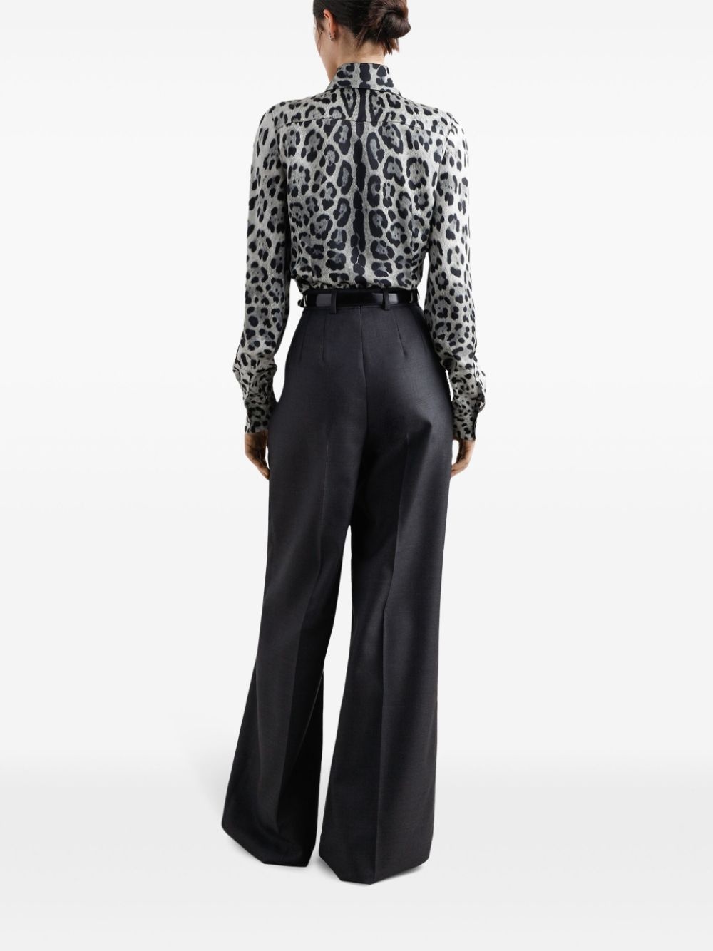 leopard-print blouse - 4