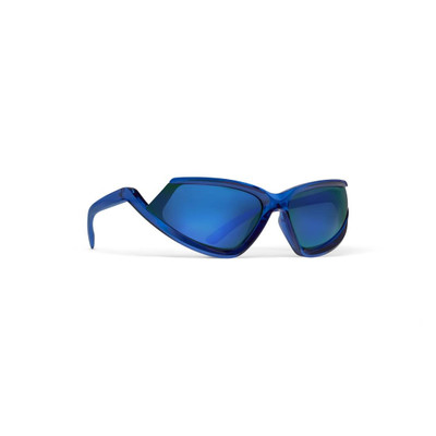 BALENCIAGA Side Xpander Cat Sunglasses  in Blue outlook