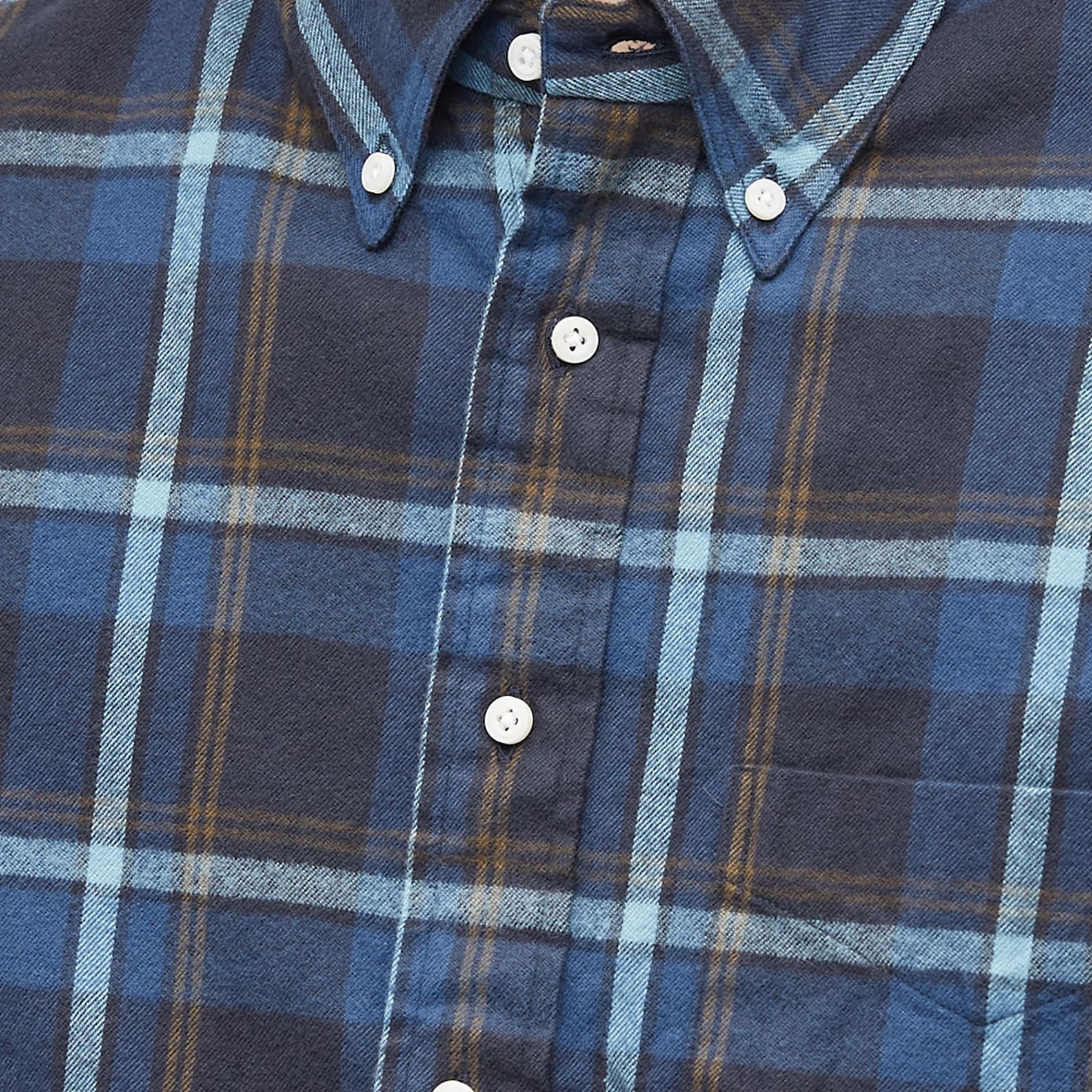 Gitman Vintage Button Down Shaggy Check Shirt - 5