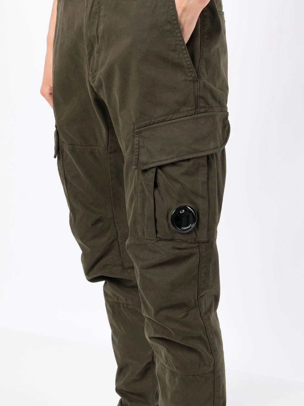 logo-patch cargo trousers - 5