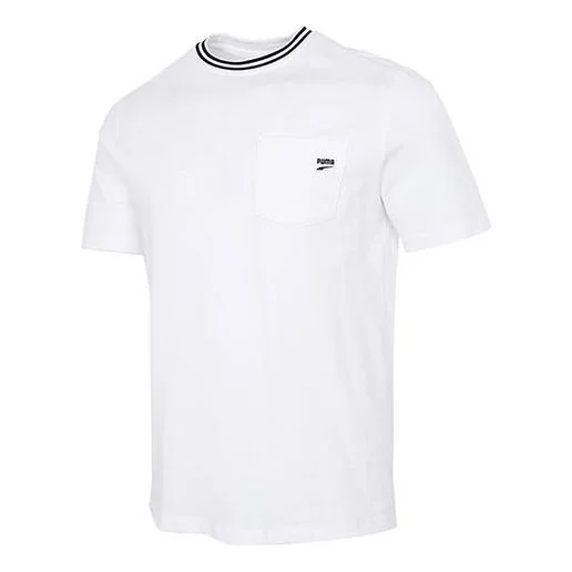 PUMA Downtown Pocket T-Shirt 'White Black' 531432-02 - 1