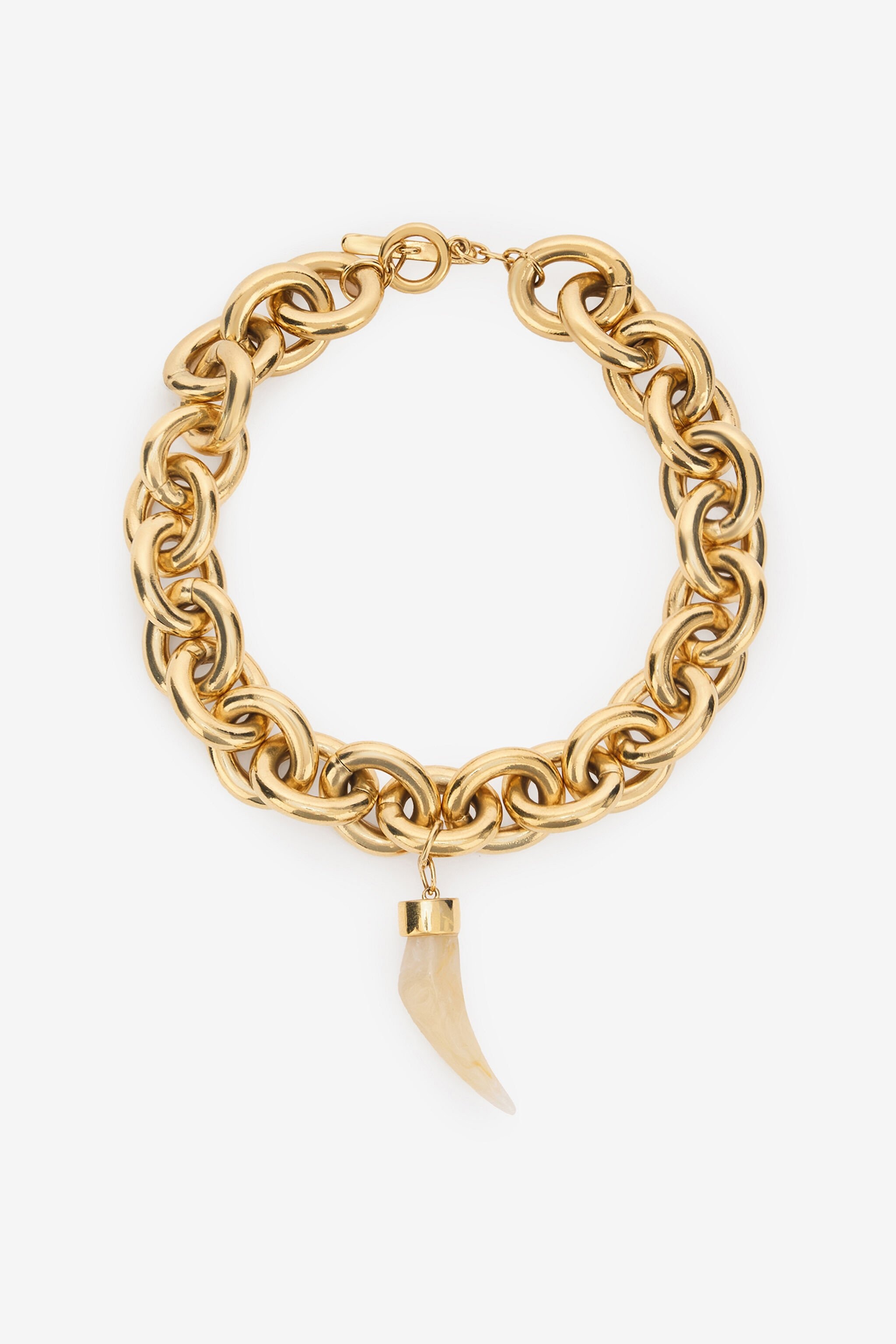 Necklace With Fang Charm - 3