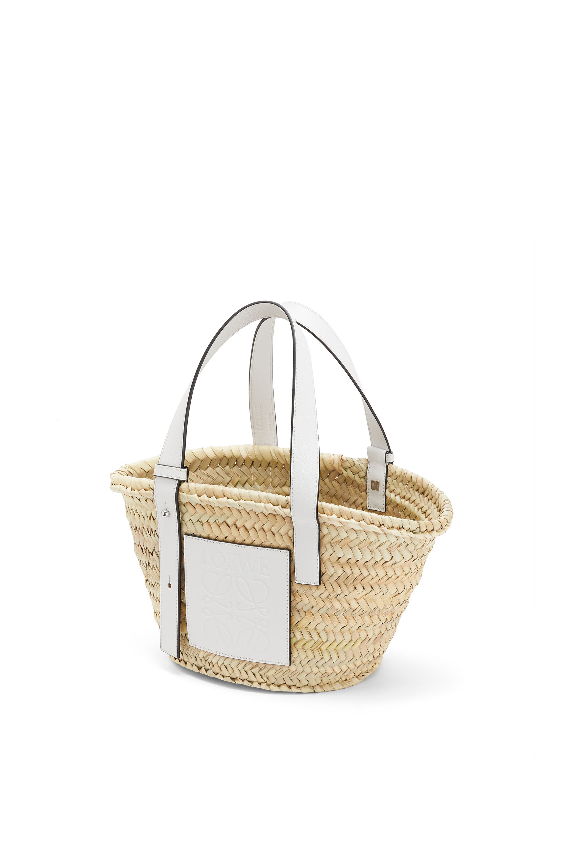 Small Basket bag in palm leaf and calfskin - 3