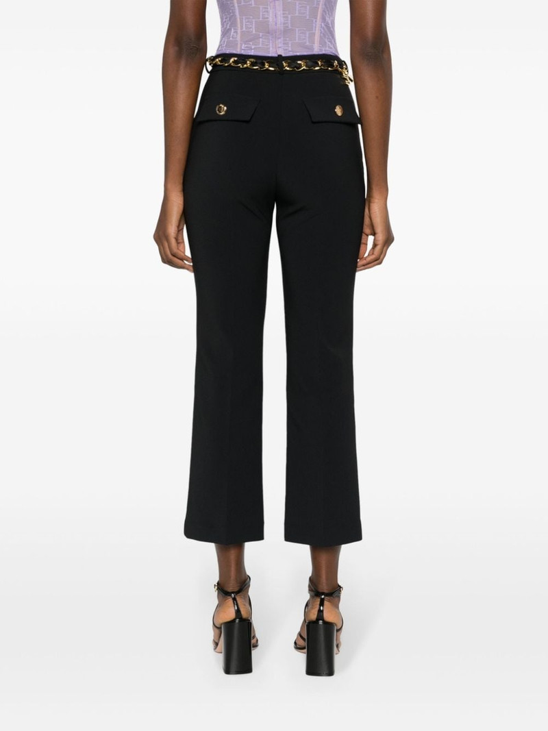 belted bootcut trousers 4