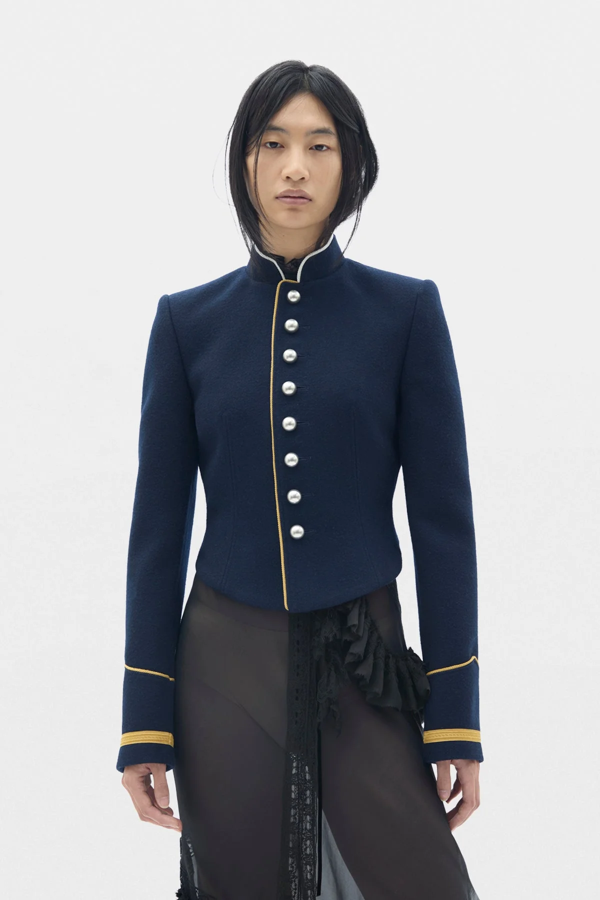 Polina Fitted Marsina Jacket - 1