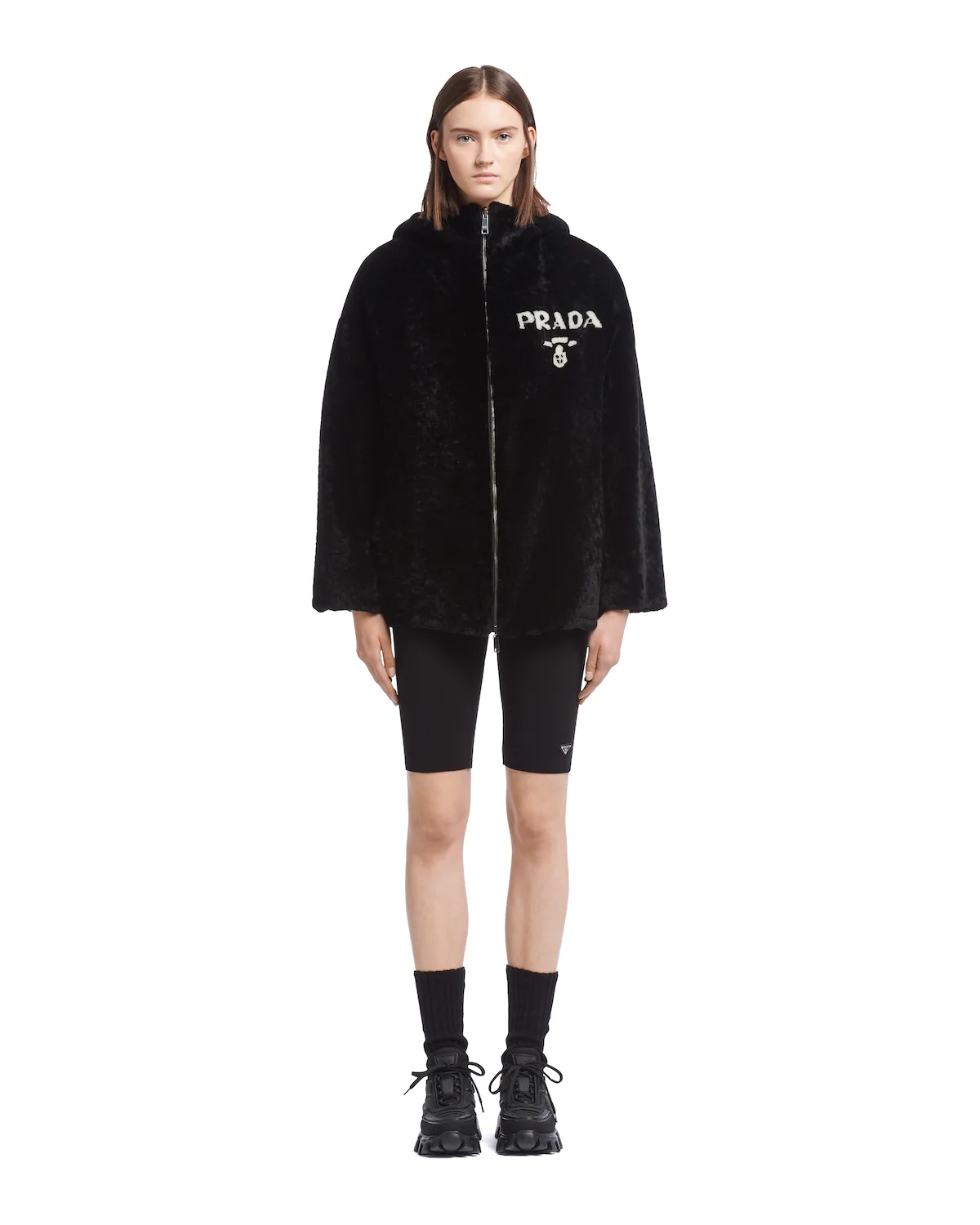 Reversible gabardine and shearling jacket - 2