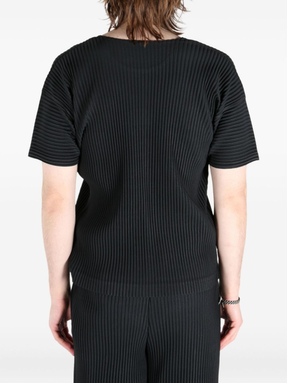 plissé-effect T-shirt - 5