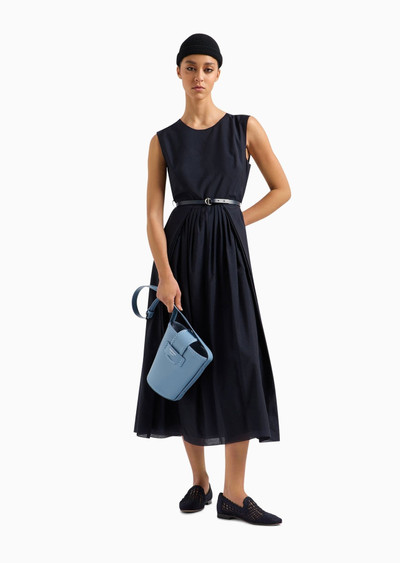 EMPORIO ARMANI Icon ASV long dress in technical Lyocell muslin outlook