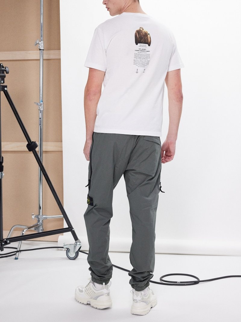 【STONE 】2NS91 'ARCHIVIO' PRINT Tシャツ Stone Island Men's Archivo Print T-Shirt in White Stone Island