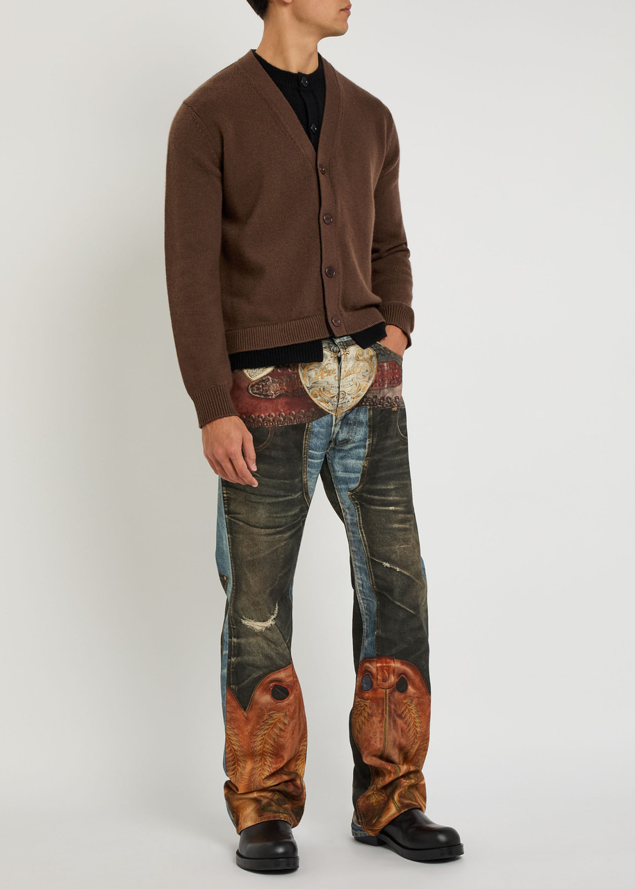 Acne Studios 2010 Printed Straight-leg Jeans - 4
