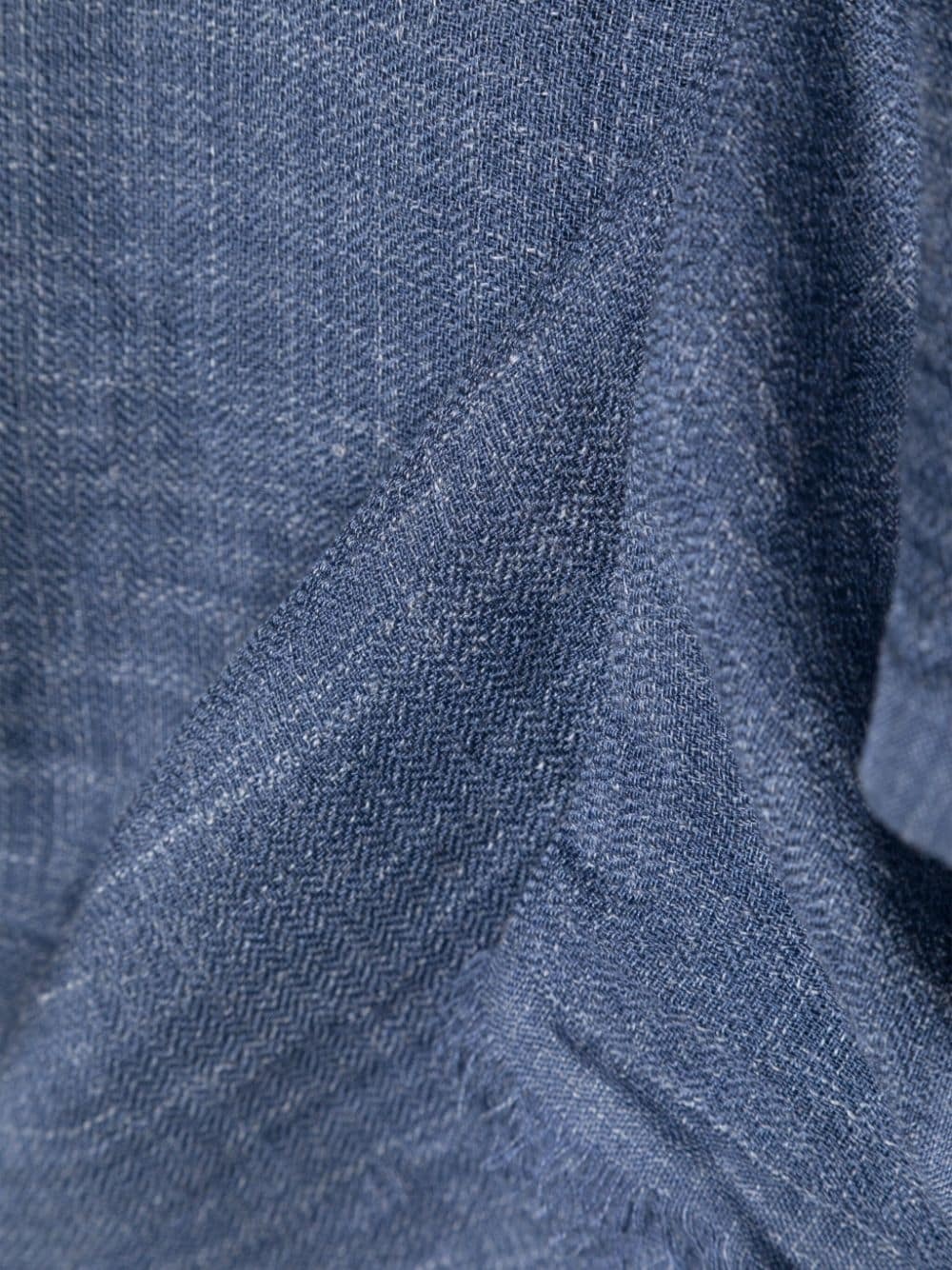 Brunello Cucinelli gradient-effect silk-blend scarf - Blue