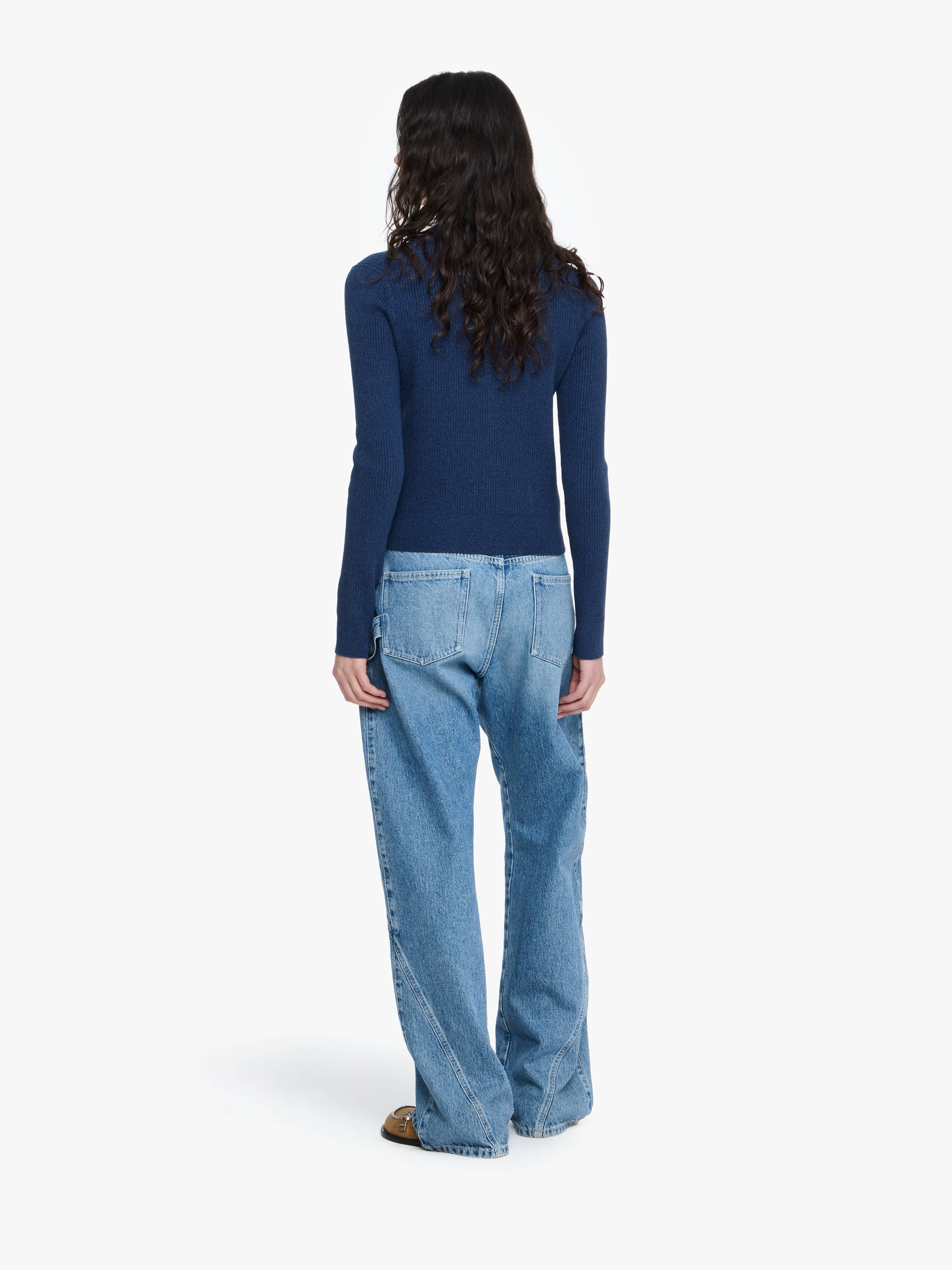 FITTED ZIP UP CARDIGAN - 3