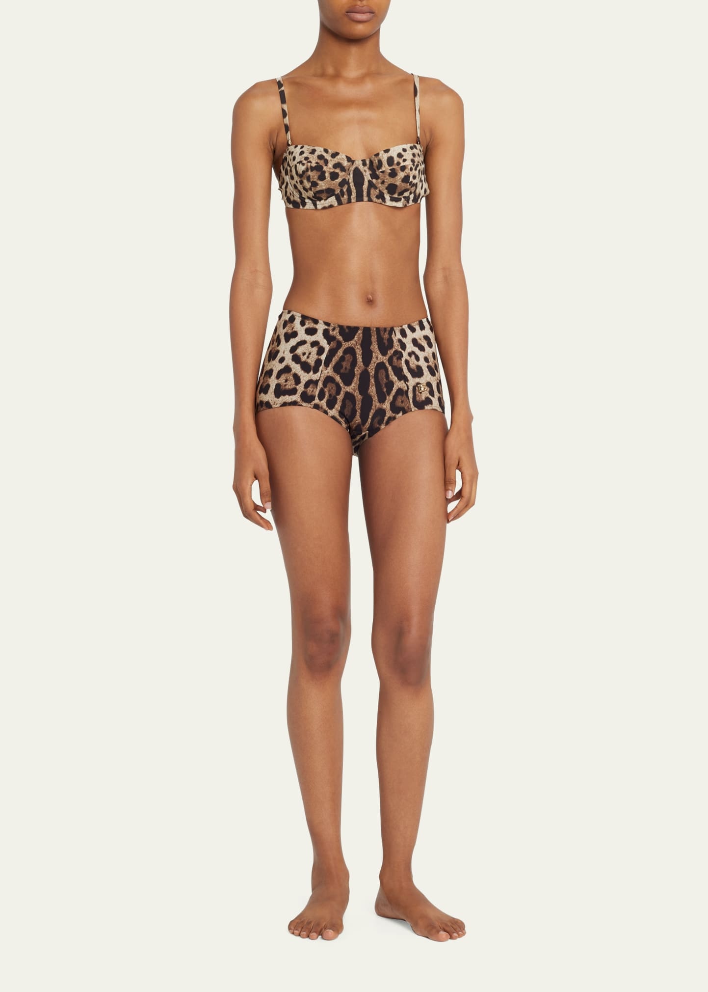 Leo Printed Balconette Bikini Top - 2
