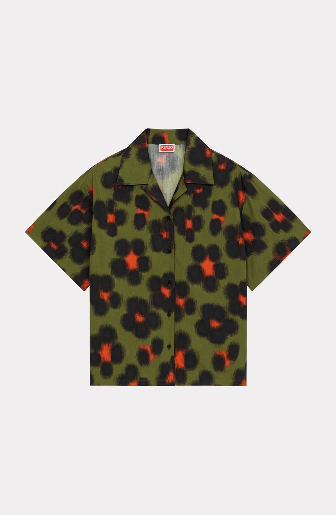 'Hana Leopard' boxy shirt - 1