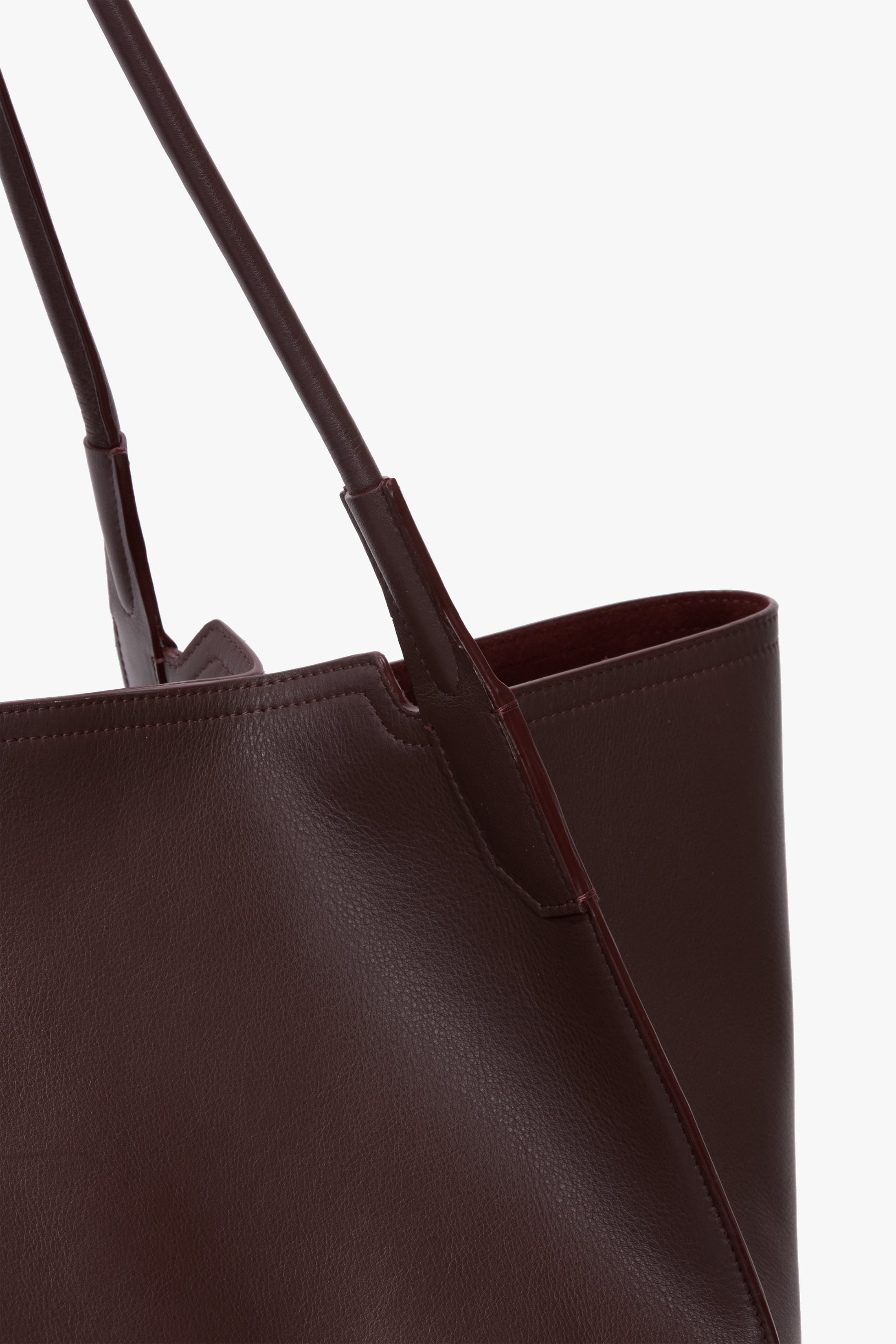 XL Victoria Tote In Burgundy Soft Leather - 4