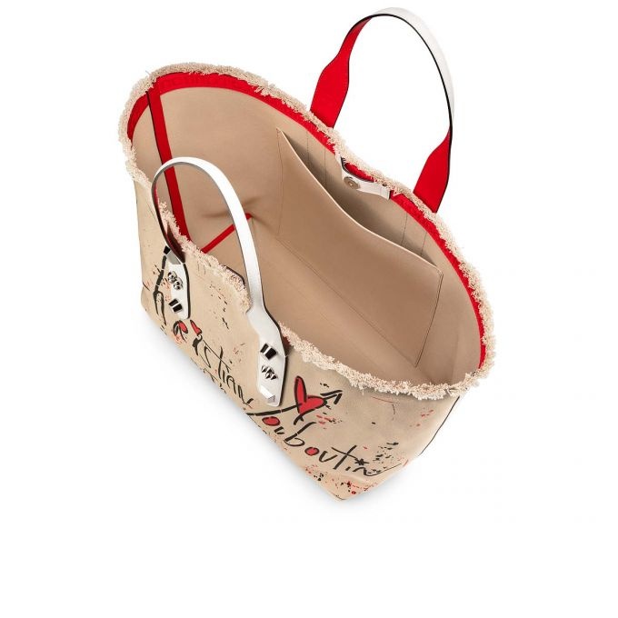 Frangibus Tote Bag BEIGE-BLACK/SNOW/SILVER - 5