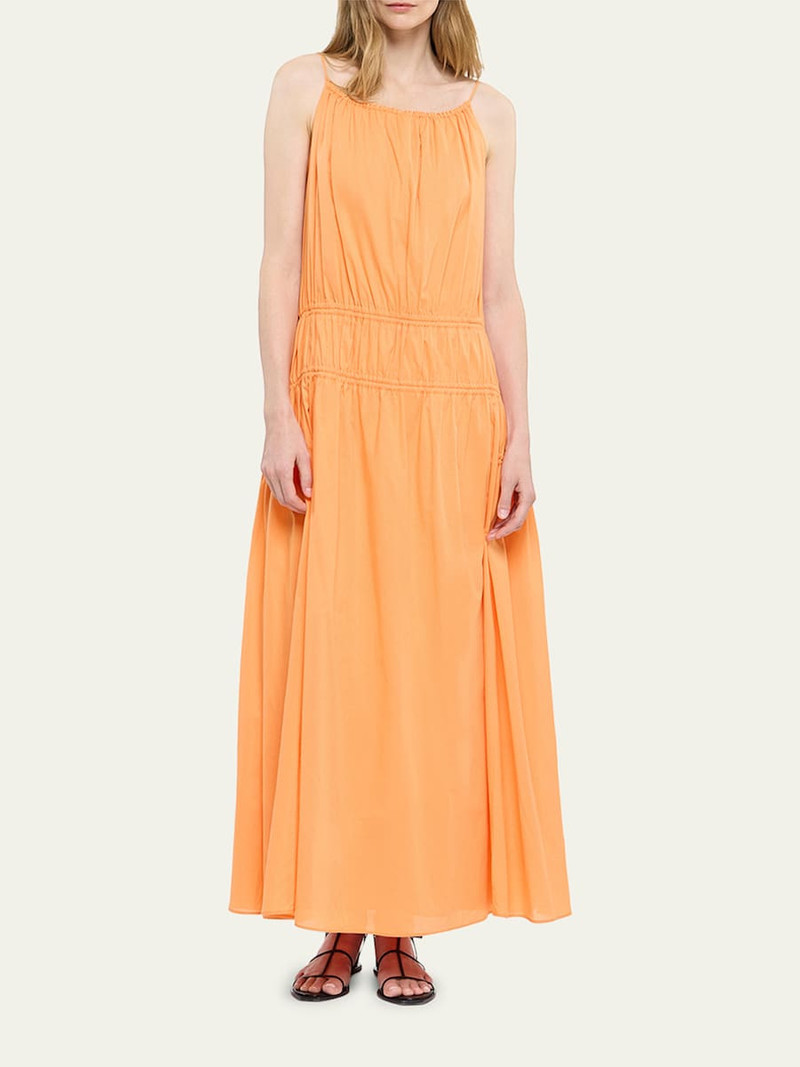 Another Tomorrow Gathered Scoop Back Dress outlook