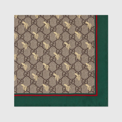 GUCCI GG print silk pocket square outlook