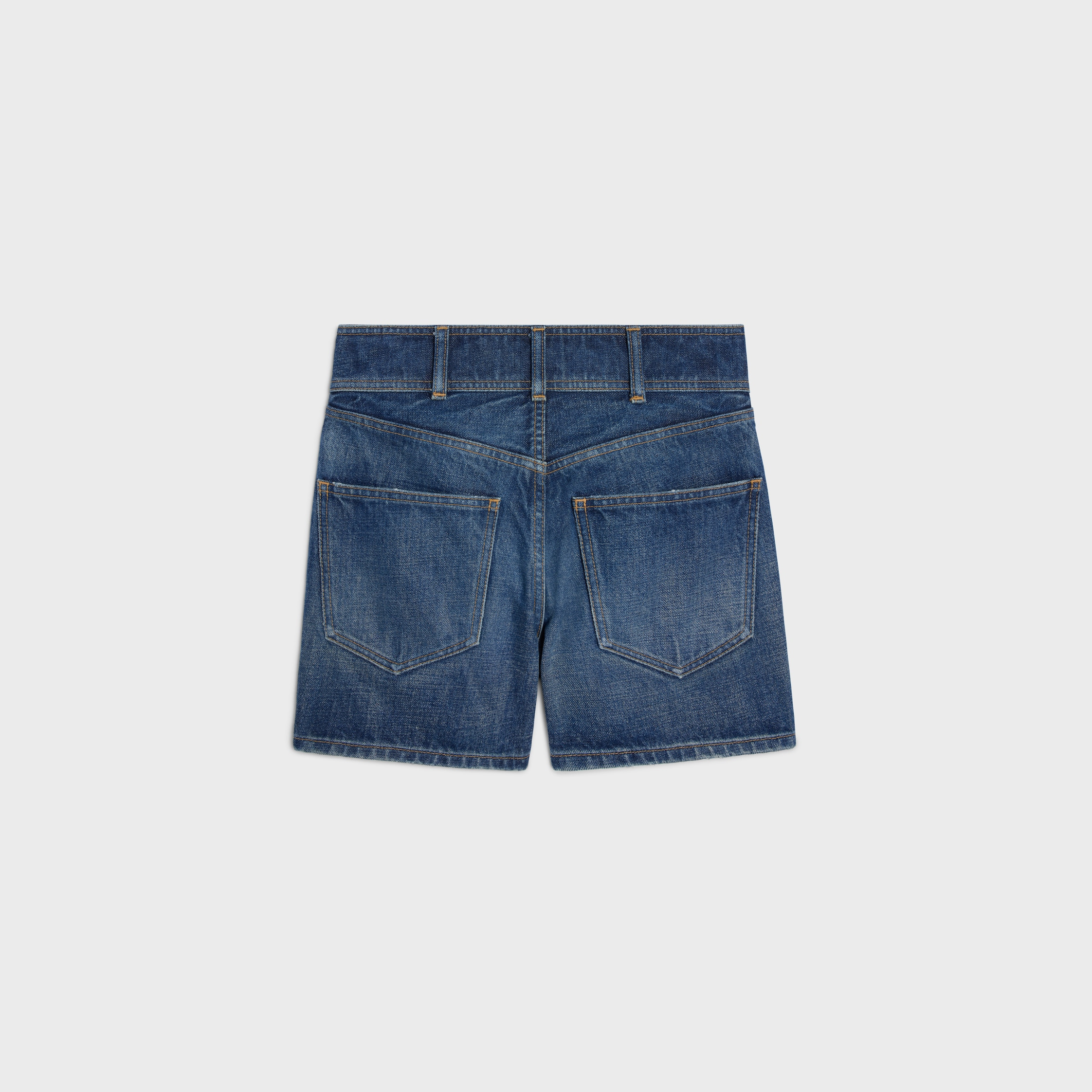 kitty shorts in dark union wash denim - 2
