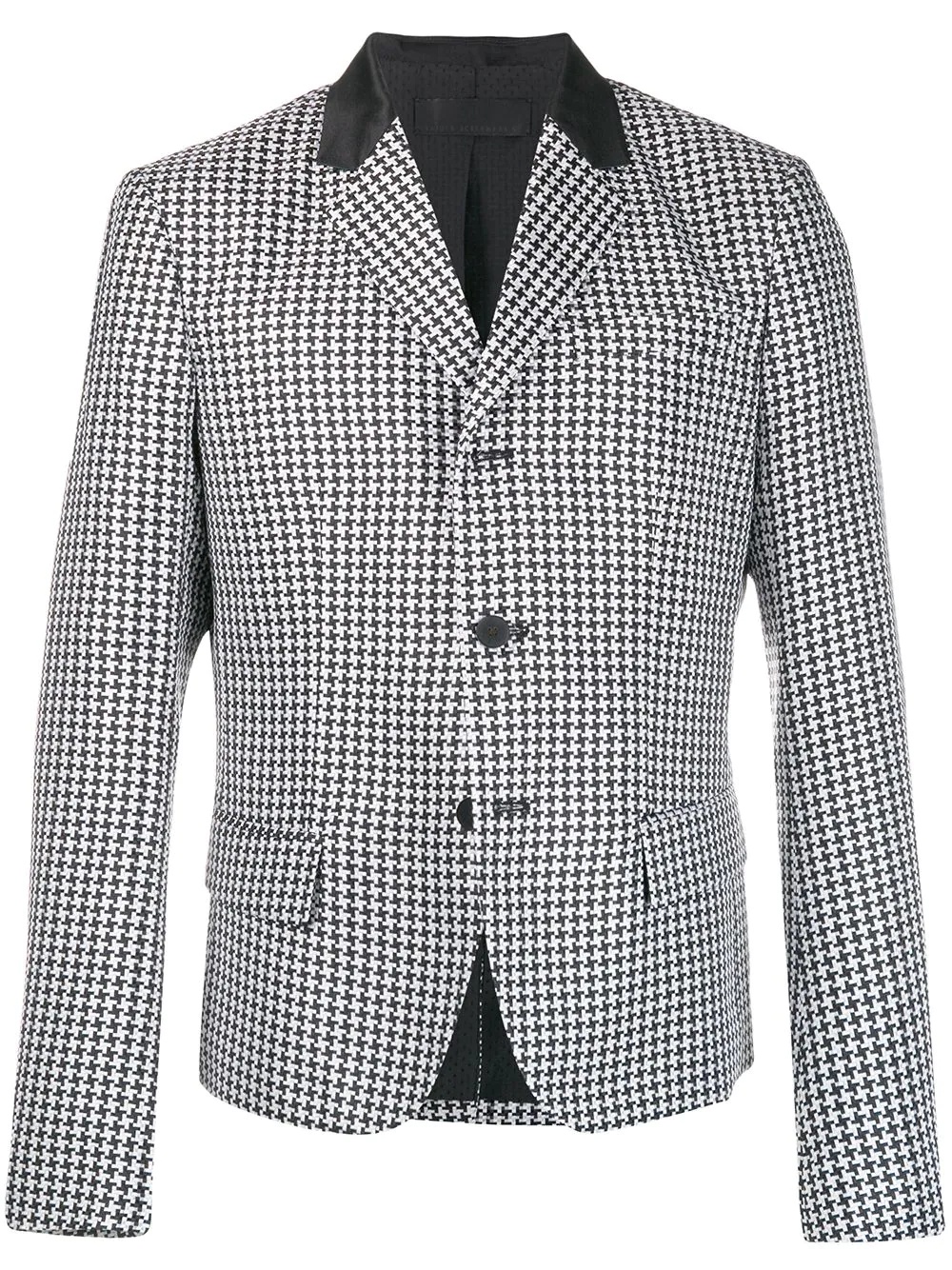 houndstooth button jacket - 1