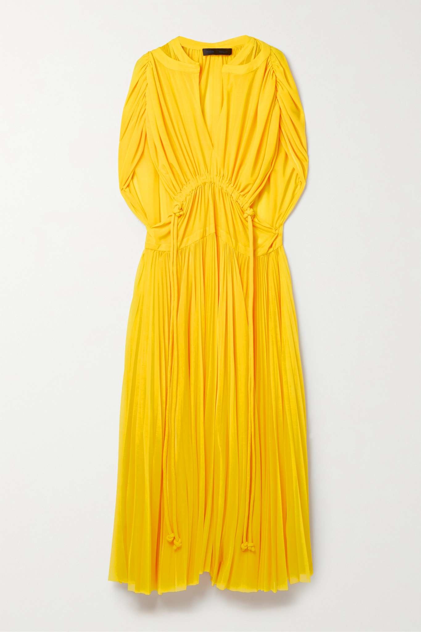 Pleated jersey maxi dress - 1