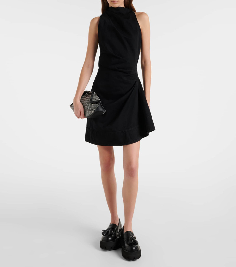 Alexander McQueen Draped cotton minidress outlook