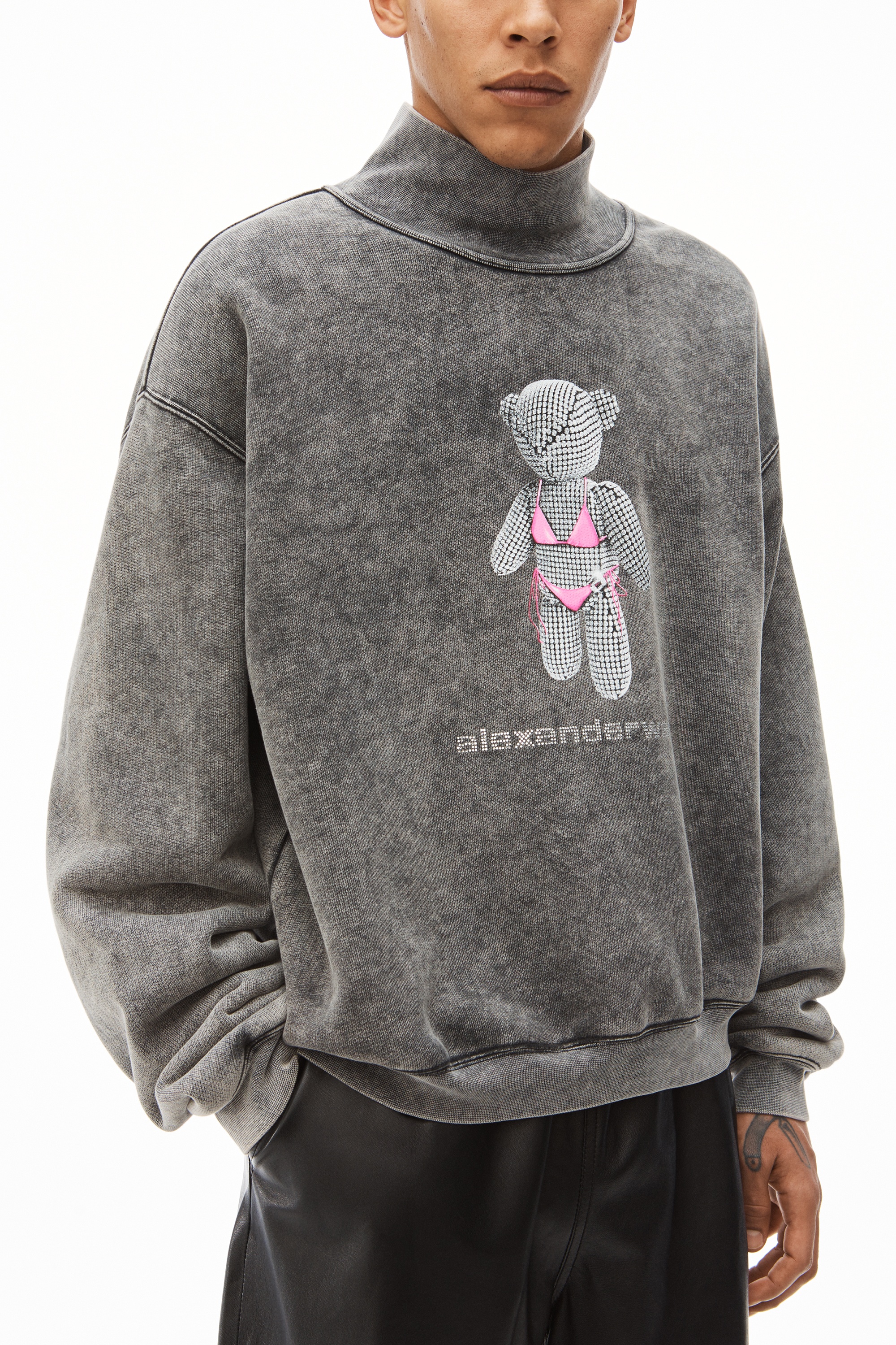 TEDDY BEAR GRAPHIC SWEATSHIRT IN TERRY - 4